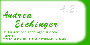 andrea eichinger business card
